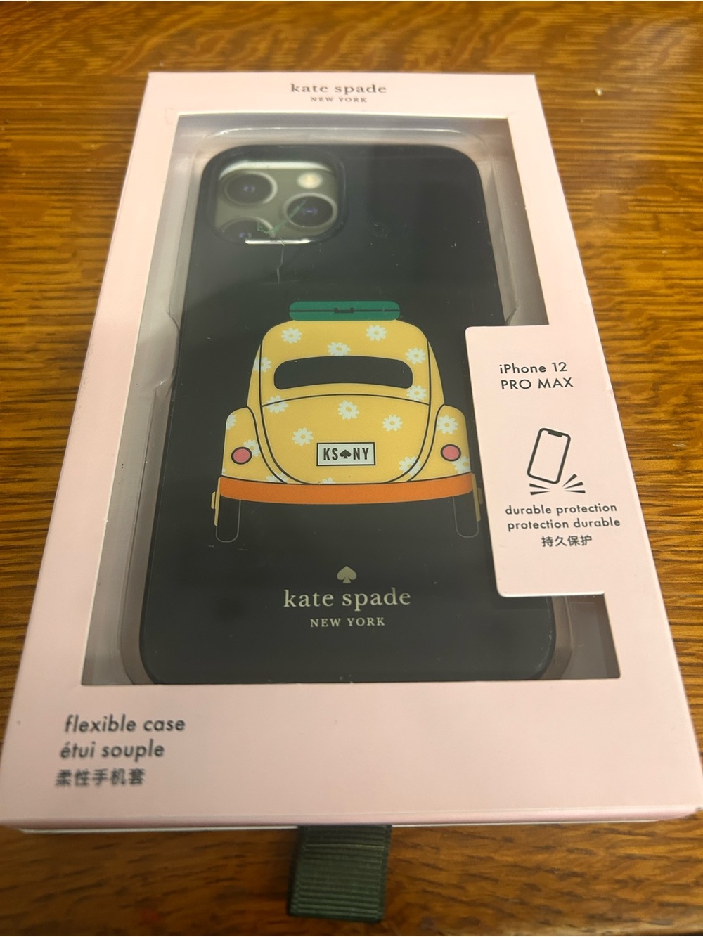 Kate Spade NY iPhone 12 Pro Max Case Yellow Daisy Car Flexible Cover Like New